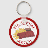 年間リブクックオフBBQスペアリブバーベキューコンテスト キーホルダー (正面)
