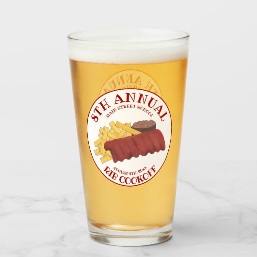 年間リブクックオフBBQスペアリブバーベキューコンテスト タンブラーグラス (ドリンク裏面)