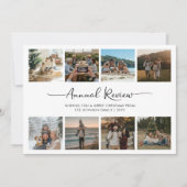 年間レビュースクリプトファミリー8写真クリスマス シーズンカード (正面)