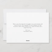 年間レビュースクリプトファミリー8写真クリスマス シーズンカード (裏面)