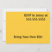 年間ロブスターベイクトーストロブスター 招待状 (裏面)