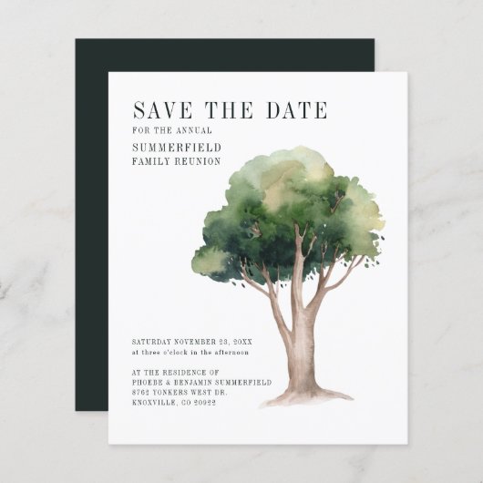 年間予算ファミリ懇親会ツリー (正面/裏面)