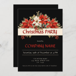 年間企業のパーティー 招待状