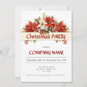 年間企業のパーティー 招待状 (正面)