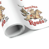 年間北極ロデオ12月25日カウボーイサンタウエスト ラッピングペーパー (ロールコーナー)