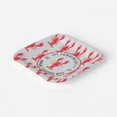 年間家族夏のカニパーティー カスタム ペーパープレート (傾斜あり)