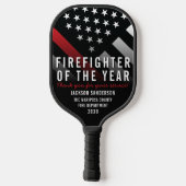 年間従業員の赤線の消防士 ピックルボールラケット (裏面)