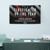 年間従業員の赤線の消防士 横断幕 (トレードショー)