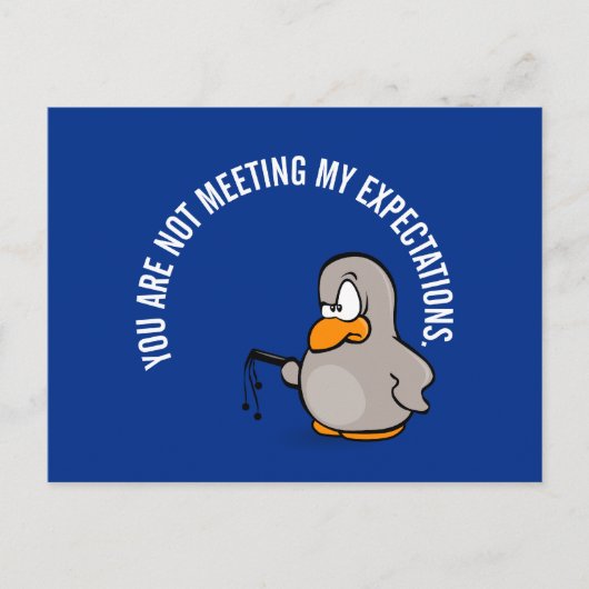 年間従業員パフォーマンスのレビュー時間 ポストカード (正面)