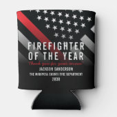 年間従業員火災旗の消防士 缶クーラー (裏面)