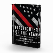年間従業員表彰の消防士 フォトブロック (右)