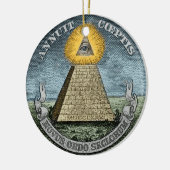 年間性心膜炎 – 全貌 セラミックオーナメント (左)