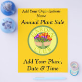 年間植物販売、フライヤー チラシ (シングル)