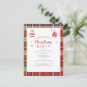 年間素朴のクリ企業のスマスパーティー インビテーションポストカード (スタンド正面)