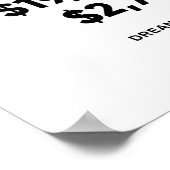 年間100万 |やる気を起こさせる引用文 ポスター (角)