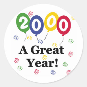 年間2000素晴らし誕生日 ラウンドシール
