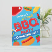 年間BBQパーティの招待状 招待状 (スタンド正面)
