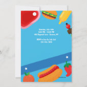 年間BBQパーティの招待状 招待状 (裏面)