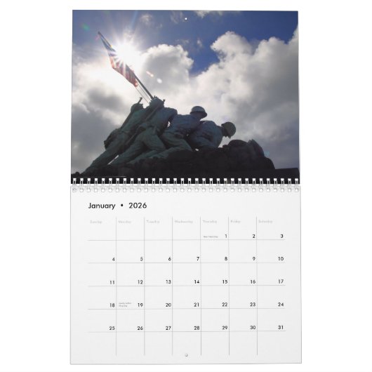 年間DJ PhotoUSAカレンダー カレンダー (1月 2026)