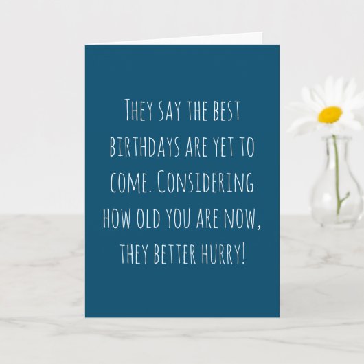 年齢おもしろい誕生日 カード (小さな植物)