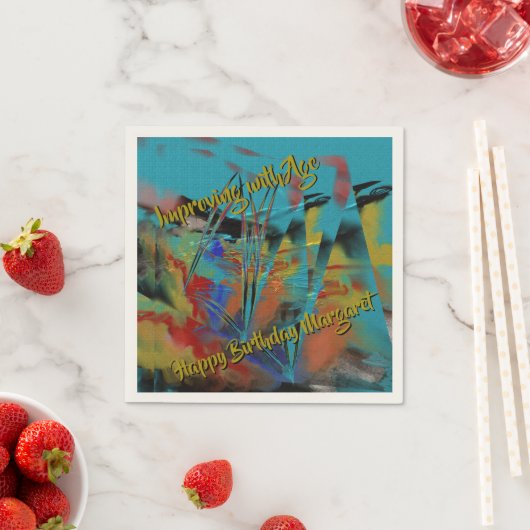 年齢と共に改善 – 荒海 スタンダードカクテルナプキン (インサイチュ)