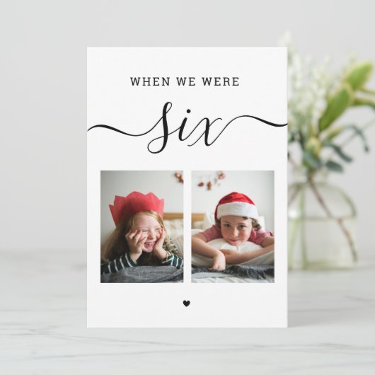 年齢と写真。白黒結婚のテーブル番号 サンキューカード (スタンド正面)