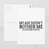 年齢なんて気にならない、副作用が気になる ポストカード (正面/裏面)