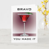 年齢に合わせて少し飲祝む カード (黄色い花)