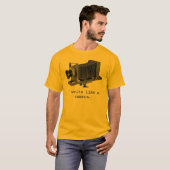 年齢のためのスローガン Tシャツ (正面フル)