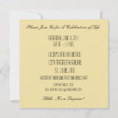 年齢のための二重誕生日のパーティの招待状 招待状 (裏面)