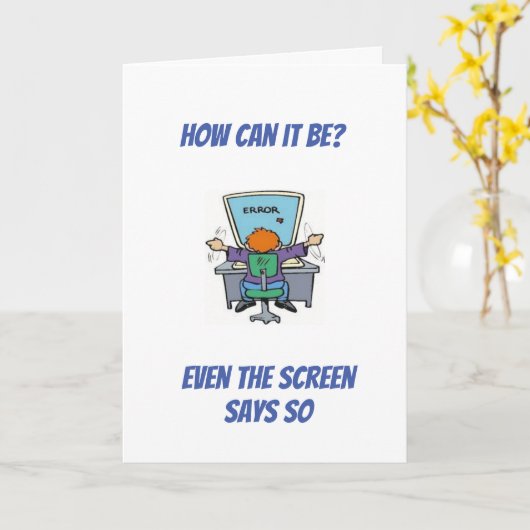 **年齢のわりに見た目がいいですね** カード (黄色い花)