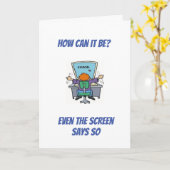 **年齢のわりに見た目がいいね** カード (黄色い花)