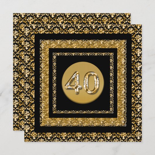 年齢のマイル標石のパーティーのお祝いのテンプレート 招待状 (正面/裏面)