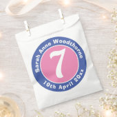 年齢の付いた子供誕生日パーティーお祝い フェイバーバッグ (クリップ留めされた状態)