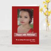 年齢の写真のバースデー・カード カード (黄色い花)