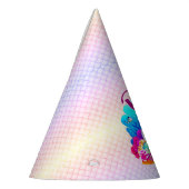 年齢の変更の名前Mermaid誕生日パーティーのパーソナライズ パーティーハット (左)