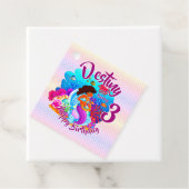 年齢の変更の名前Mermaid誕生日パーティーのパーソナライズ フェイバータグ (インサイチュ)