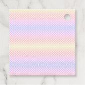 年齢の変更の名前Mermaid誕生日パーティーのパーソナライズ フェイバータグ (裏面)