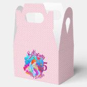年齢の変更の名前Mermaid誕生日パーティーのパーソナライズ フェイバーボックス (オープン)