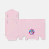 年齢の変更の名前Mermaid誕生日パーティーのパーソナライズ フェイバーボックス (折り畳みなし)