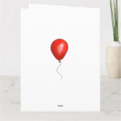 年齢の子供の誕生日カード – Giraffe カード (裏面)