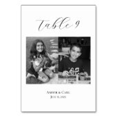 年齢の幼少期の写真結婚のテーブルカード番号 テーブルナンバー (正面)