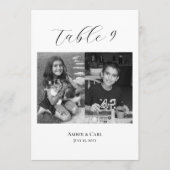 年齢の幼少期の写真結婚のテーブルカード番号 プログラム (正面)