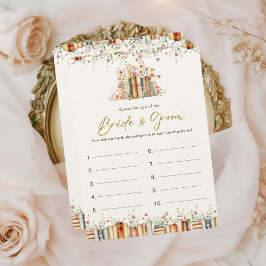 年齢の新郎新婦ゲームを推測 | 本をテーマにした