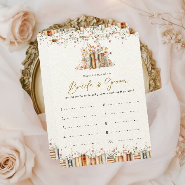 年齢の新郎新婦ゲームを推測 | 本をテーマにした (クリエイターアップロード済み)