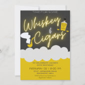 年齢の男の誕生日 招待状 (正面)