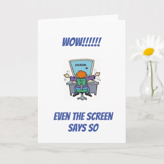 **年齢の皮肉/あなたの年齢にしては見た目がいいですね** カード (小さな植物)