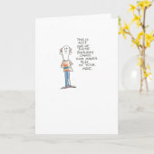 年齢の禿げた人のおもしろい カード (黄色い花)