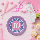 年齢の誕生日パーティーのお祝い ペーパープレート (パーティー)