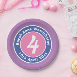 年齢の誕生日パーティーのお祝い ペーパープレート